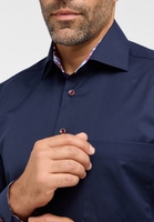 COMFORT FIT Cover Shirt in navy unifarben