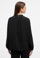 slip-on blouse in black plain