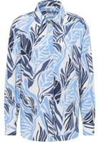 shirt-blouse in indigo printed