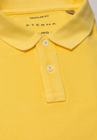 REGULAR FIT Polo shirt in yellow plain