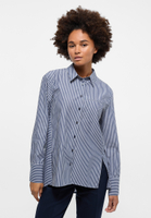 shirt-blouse in navy striped