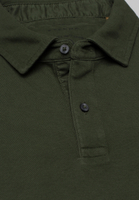 MODERN FIT Polo shirt in dark green plain