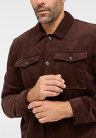 MODERN FIT Shirt in braun unifarben