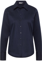 Soft Luxury Shirt Bluse in midnight unifarben