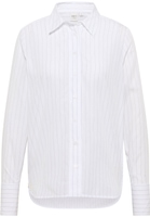 shirt-blouse in white/black striped