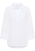 T-shirt blouse in white plain