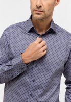 MODERN FIT Shirt in dark blue printed