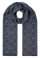 Scarf in grey patterned