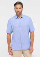 MODERN FIT Linen Shirt bleu moyen uni