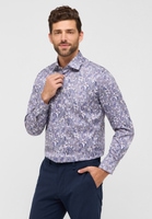 MODERN FIT Shirt in purple printed