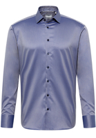 MODERN FIT Luxury Shirt in stahlgrau unifarben