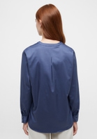 Satin Shirt Blouse indigo uni