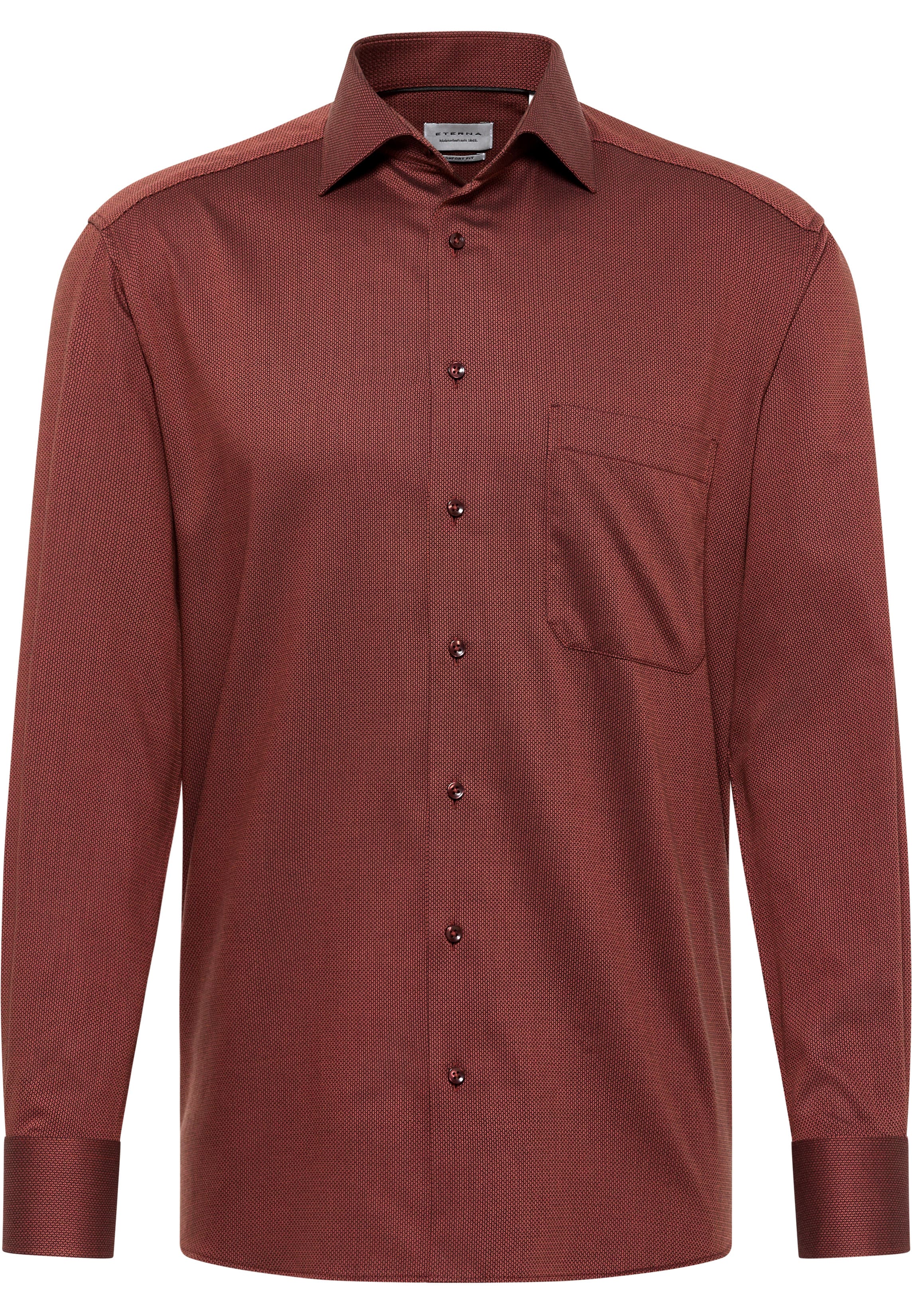 COMFORT FIT Shirt in cayenne structured