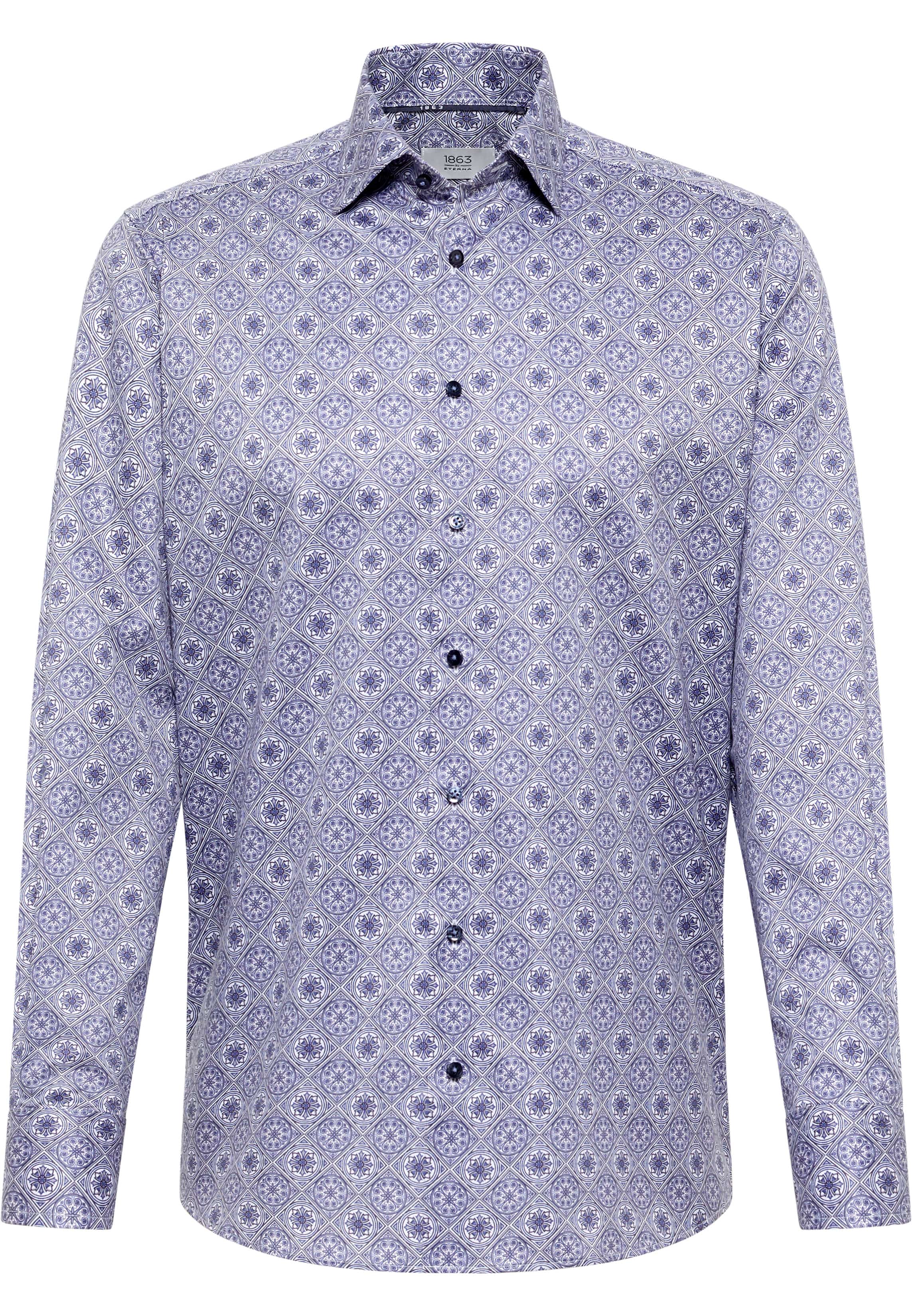 COMFORT FIT Shirt in blue printed