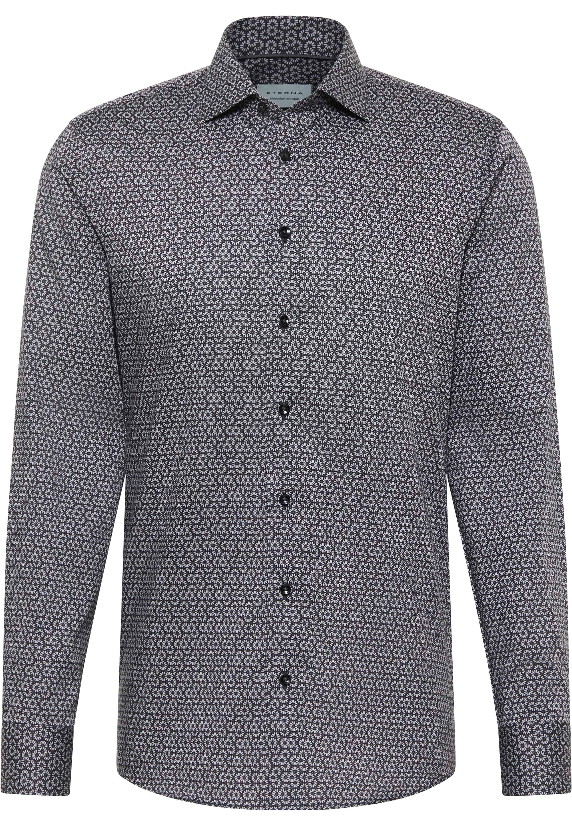 SLIM FIT Shirt in anthracite printed