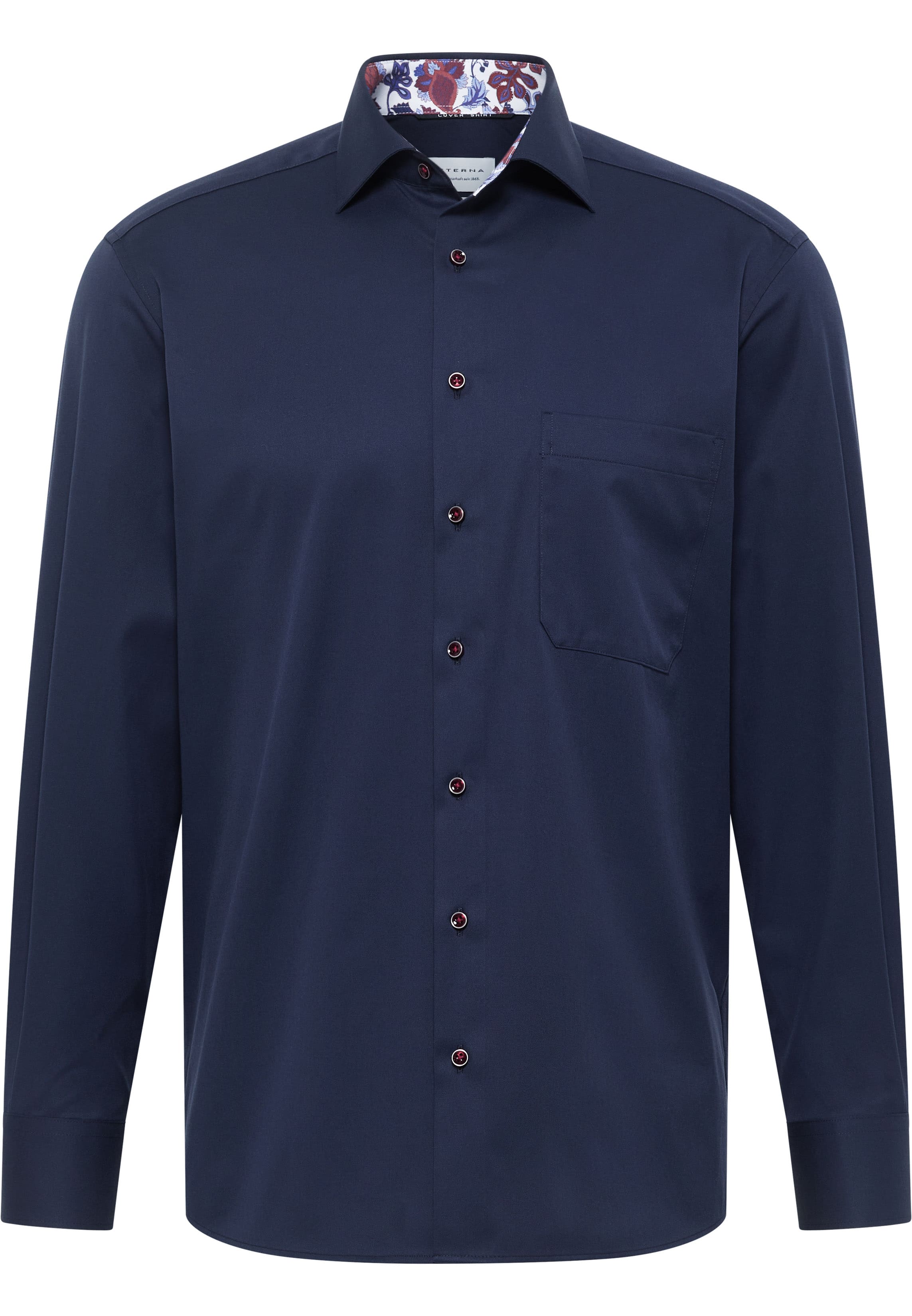 COMFORT FIT Cover Shirt in navy vlakte