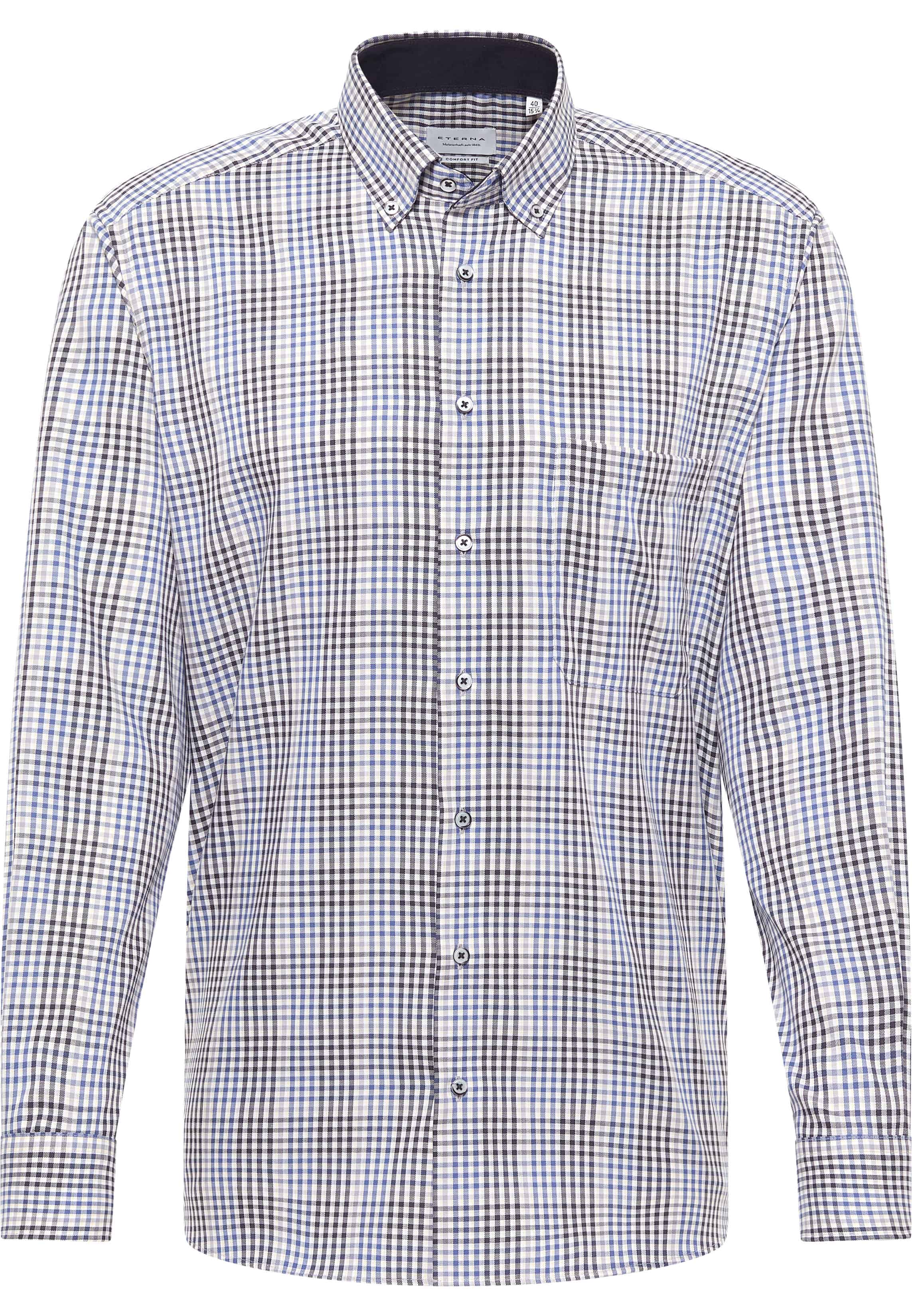 COMFORT FIT Shirt in denim checkered