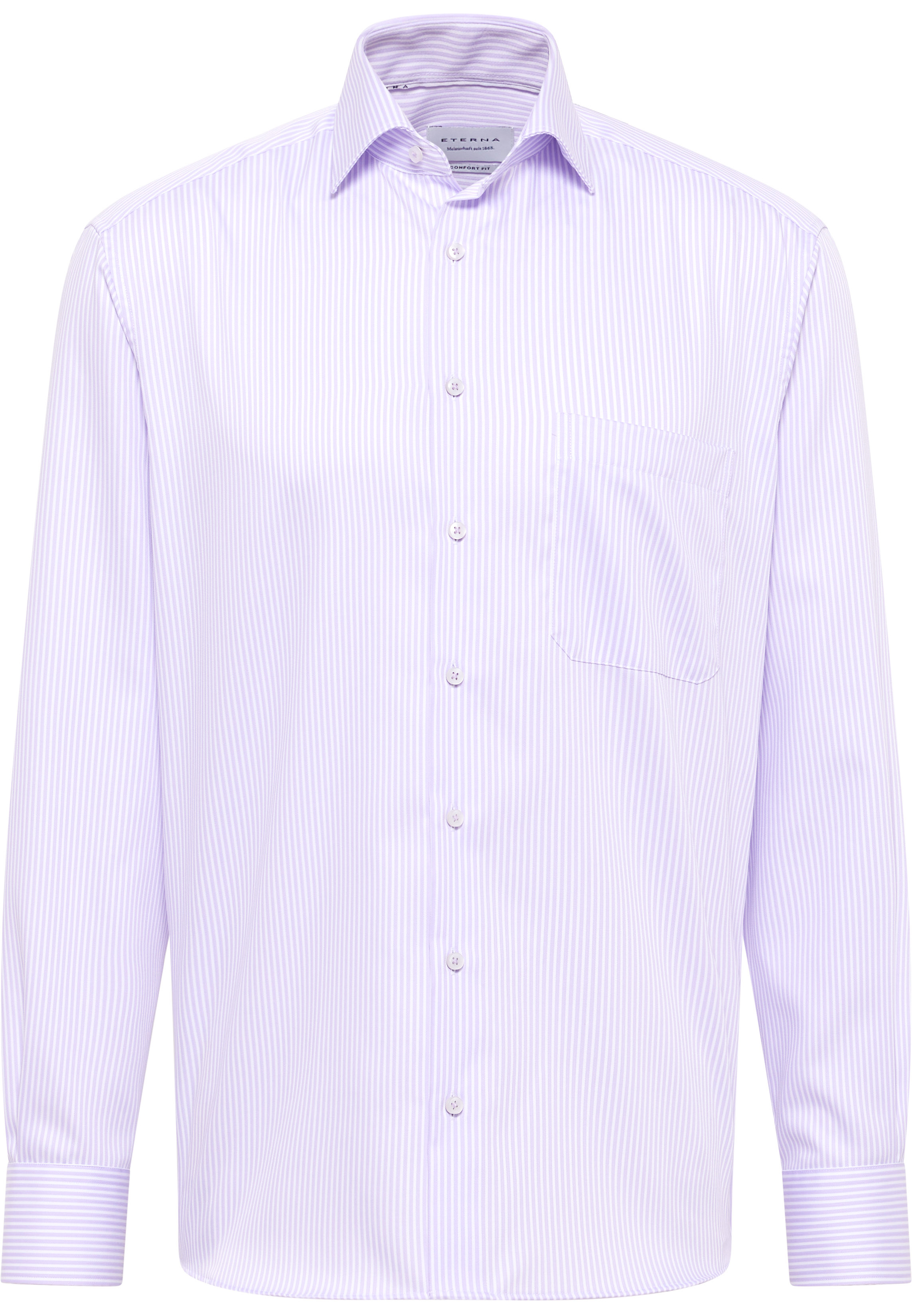 COMFORT FIT Shirt in lavender striped