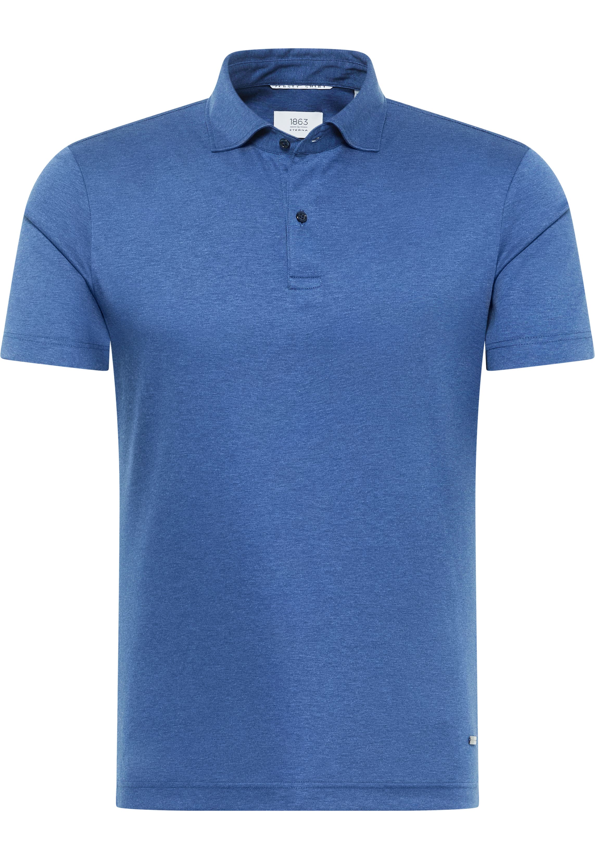 SLIM FIT Jersey Shirt in blue plain