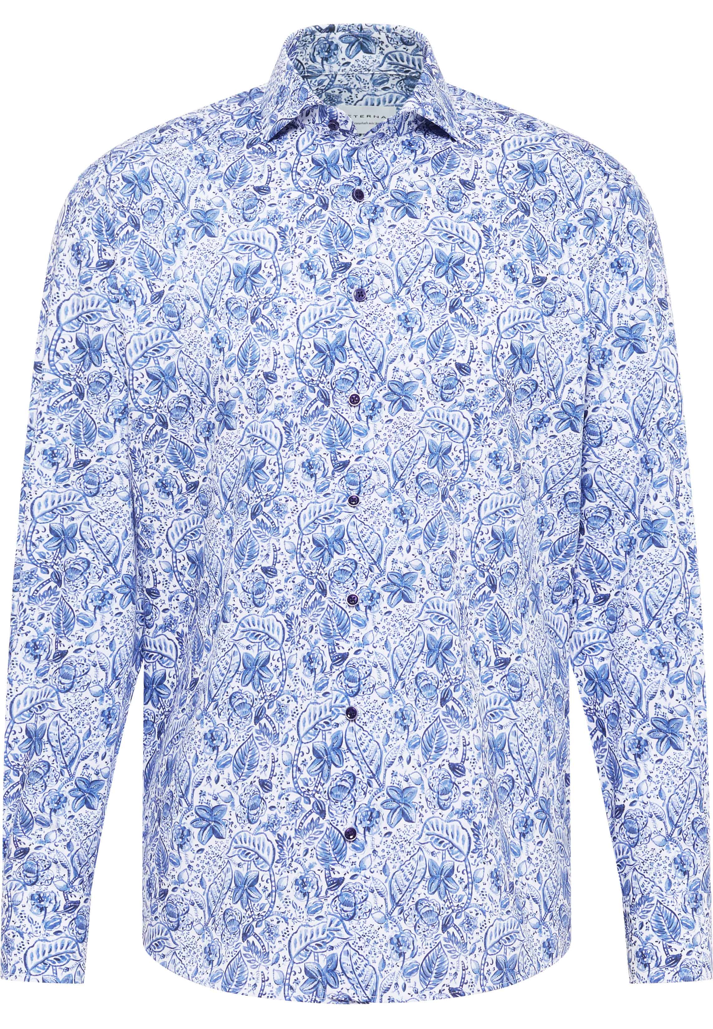 COMFORT FIT Shirt in blue printed