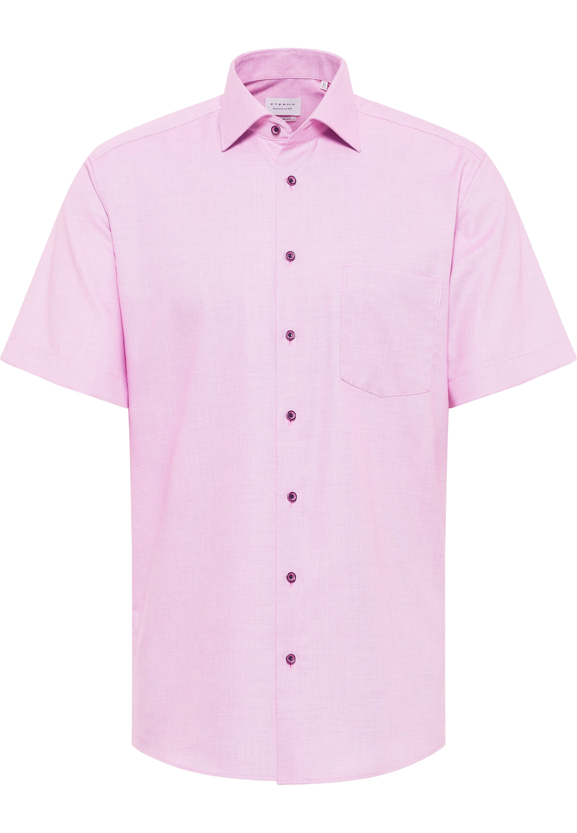 MODERN FIT Hemd in pink strukturiert