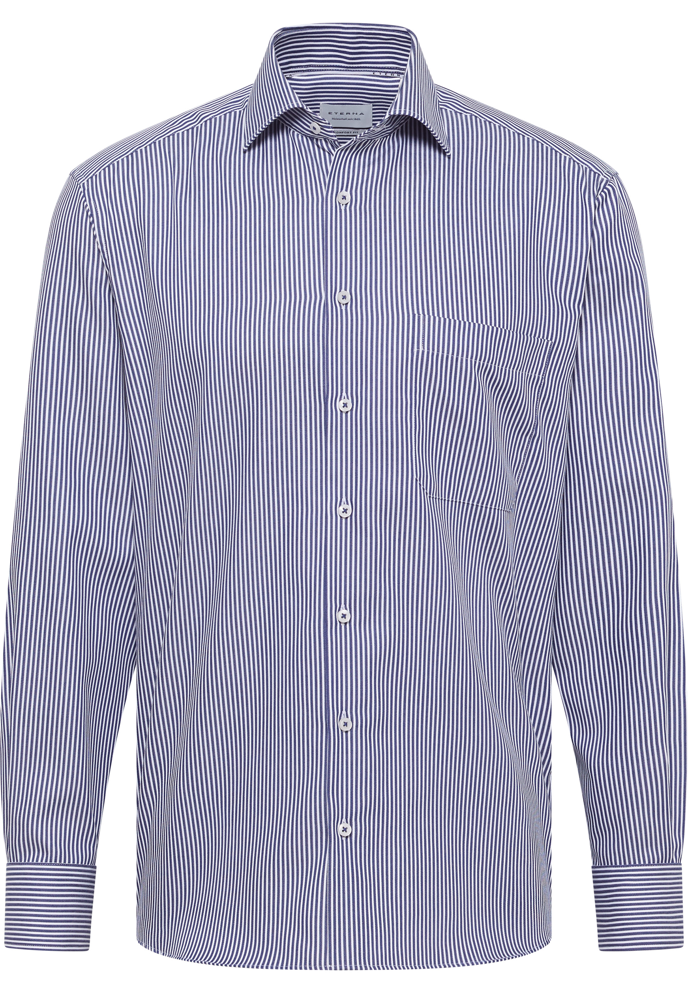 COMFORT FIT Shirt in navy striped