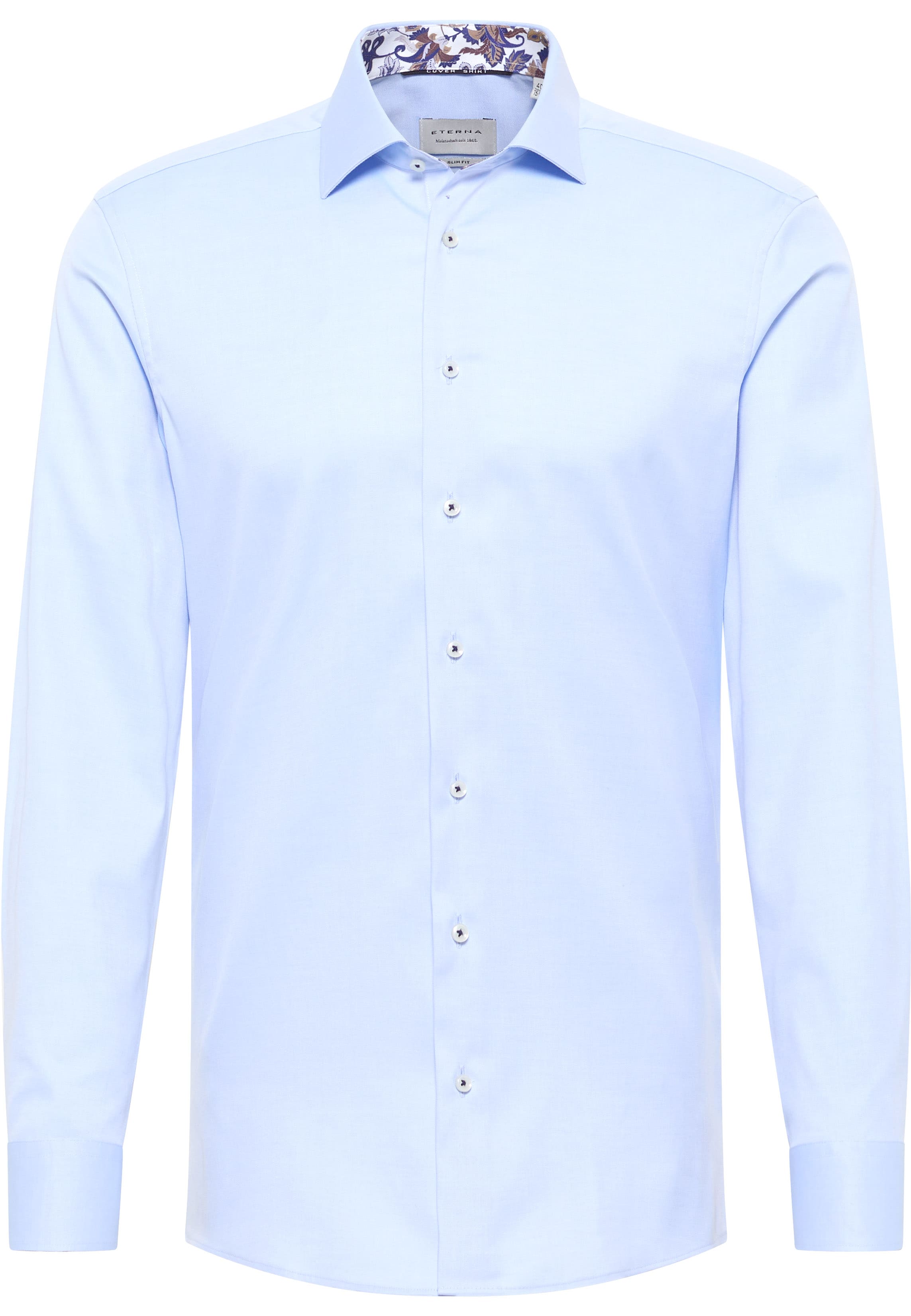 SLIM FIT Cover Shirt in light blue plain