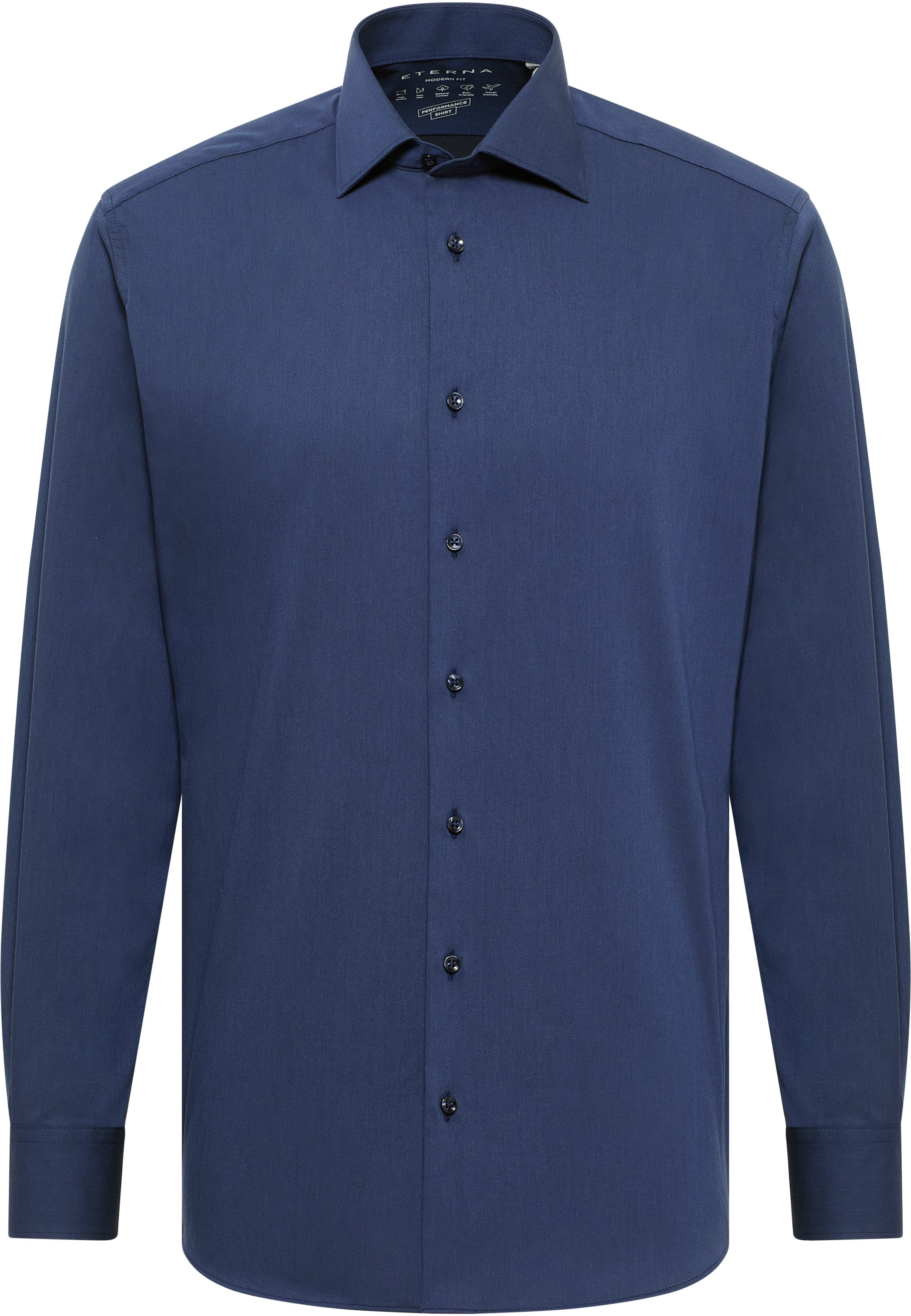 MODERN FIT Performance Shirt in navy unifarben