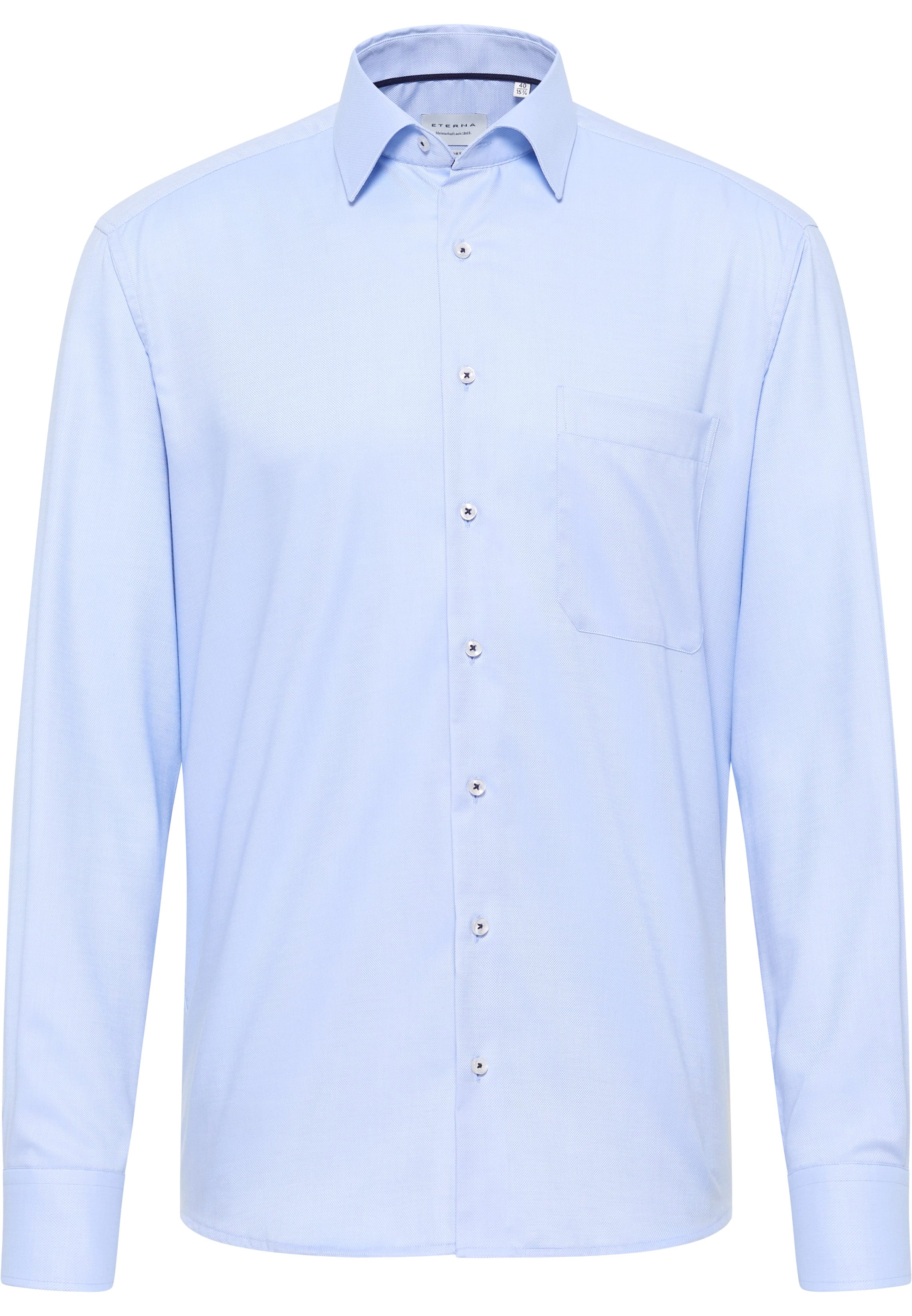 COMFORT FIT Shirt in light blue structured