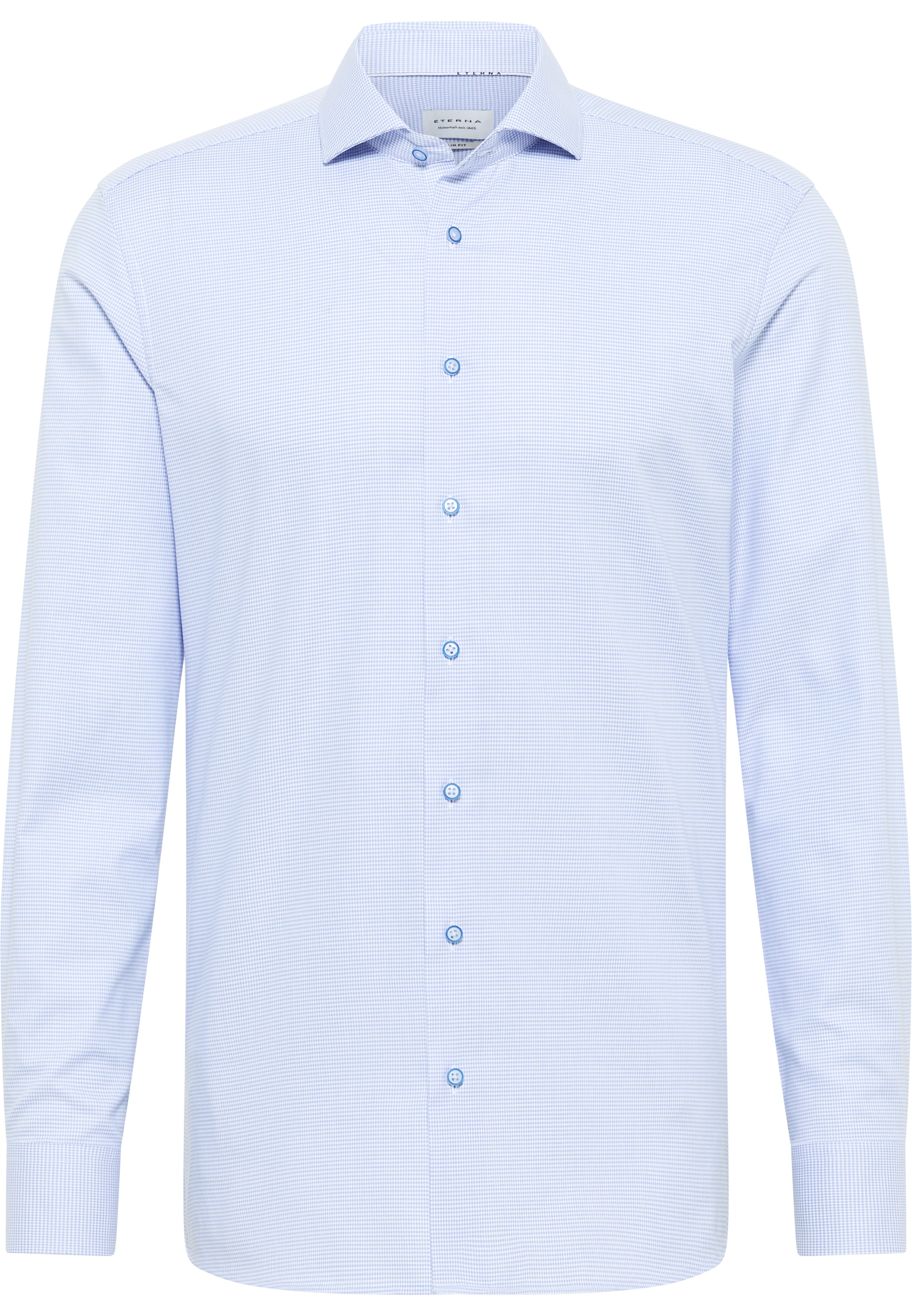 SLIM FIT Shirt in light blue structured