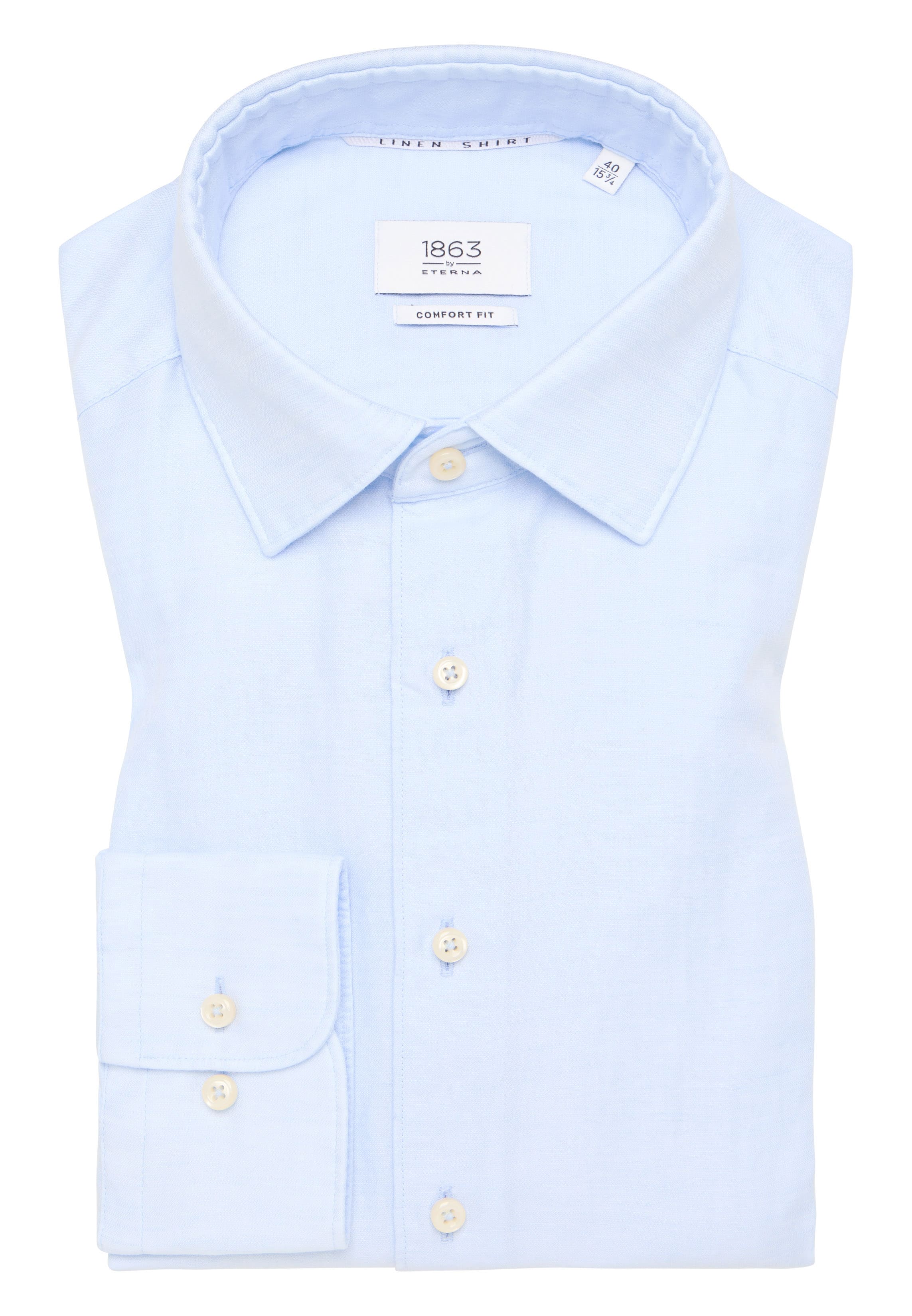 Eterna Eterna White Shirt With Trim, Menswear, Formal Shirts