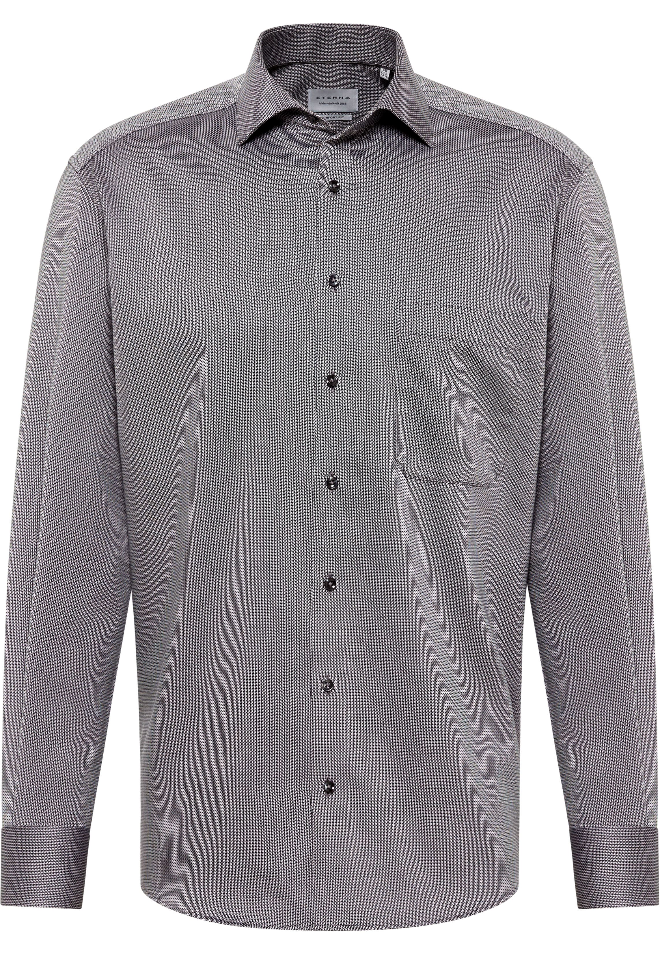 COMFORT FIT Shirt in grey structured