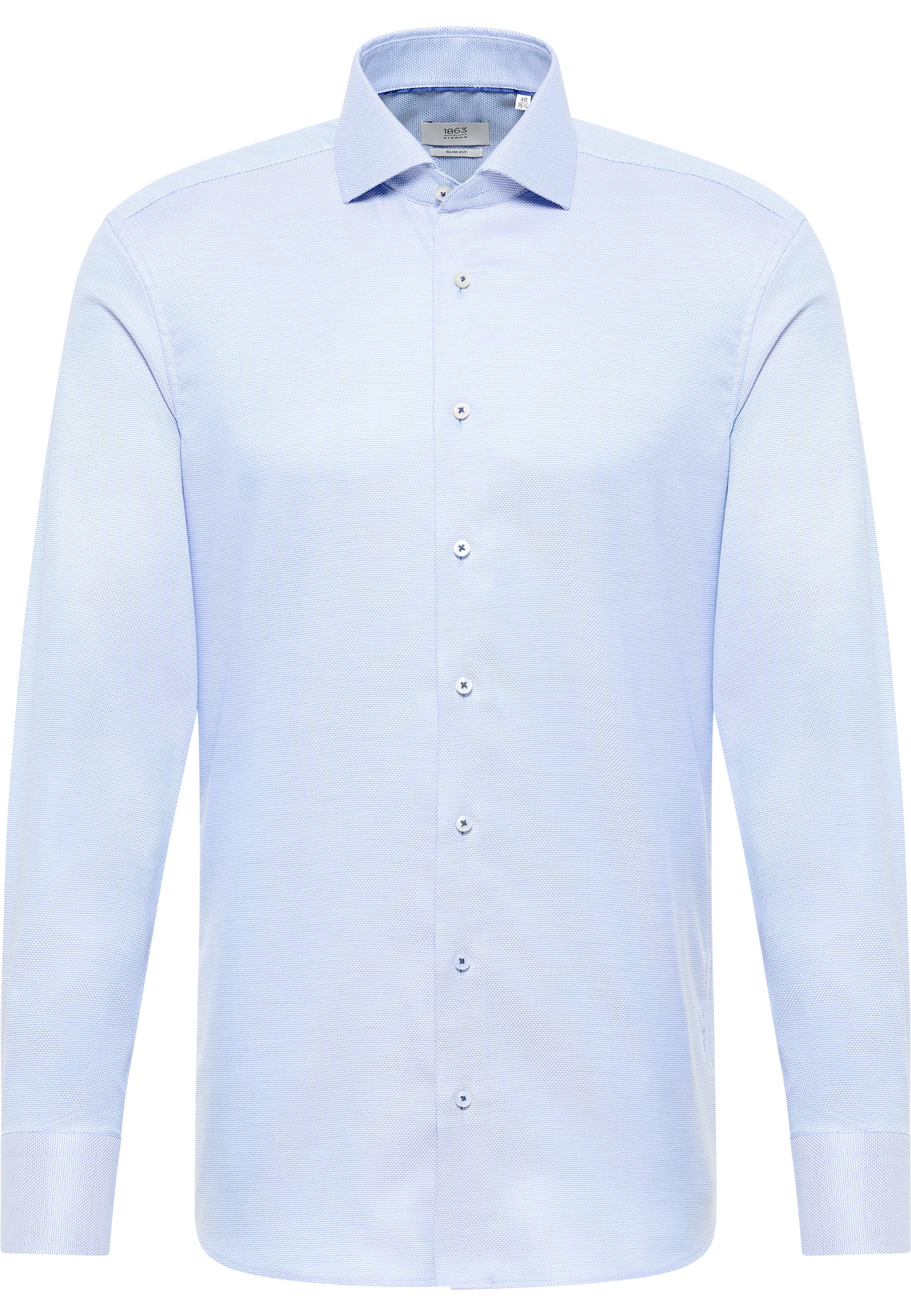 SLIM FIT Shirt in light blue structured