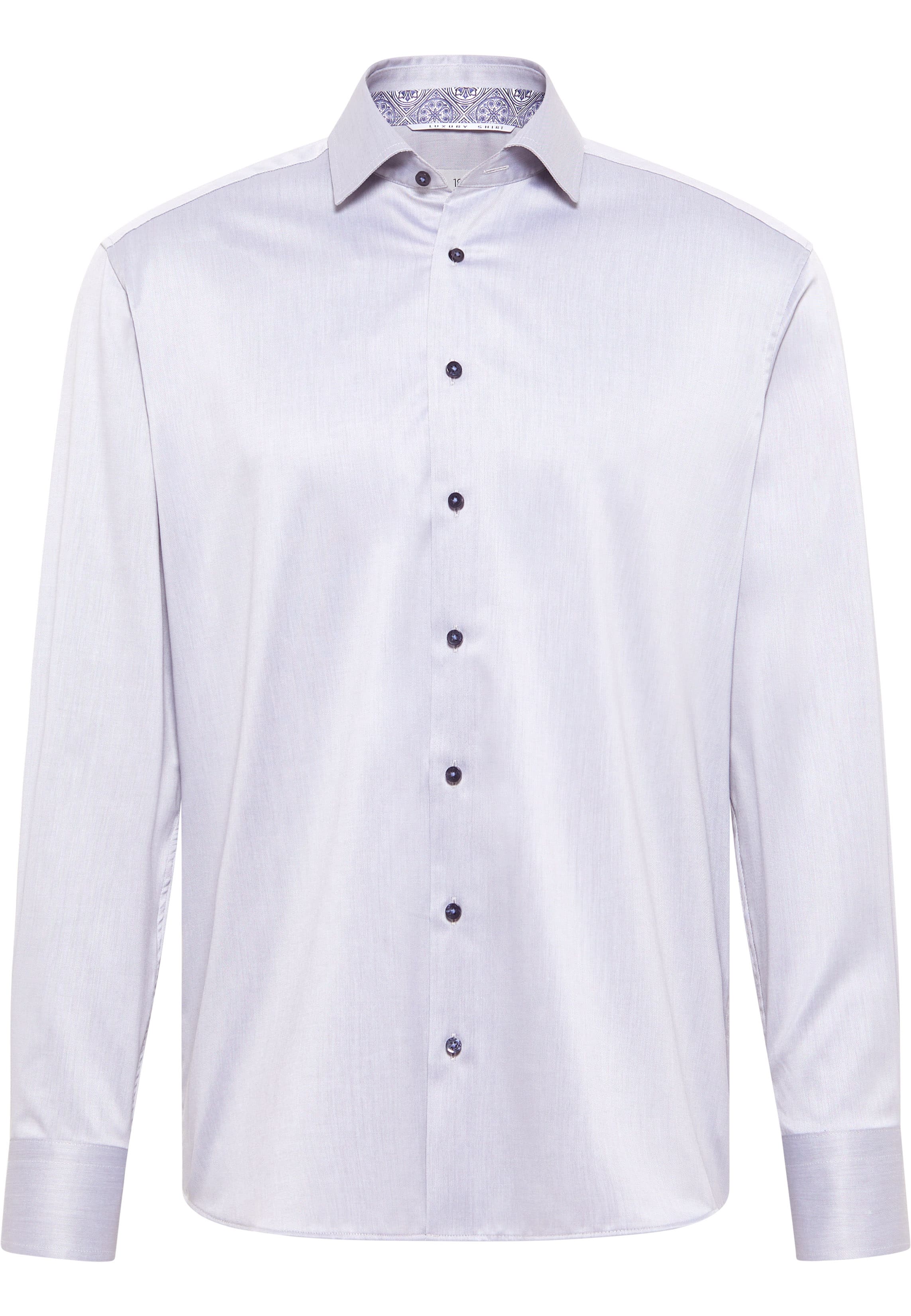 COMFORT FIT Luxury Shirt in graphit unifarben