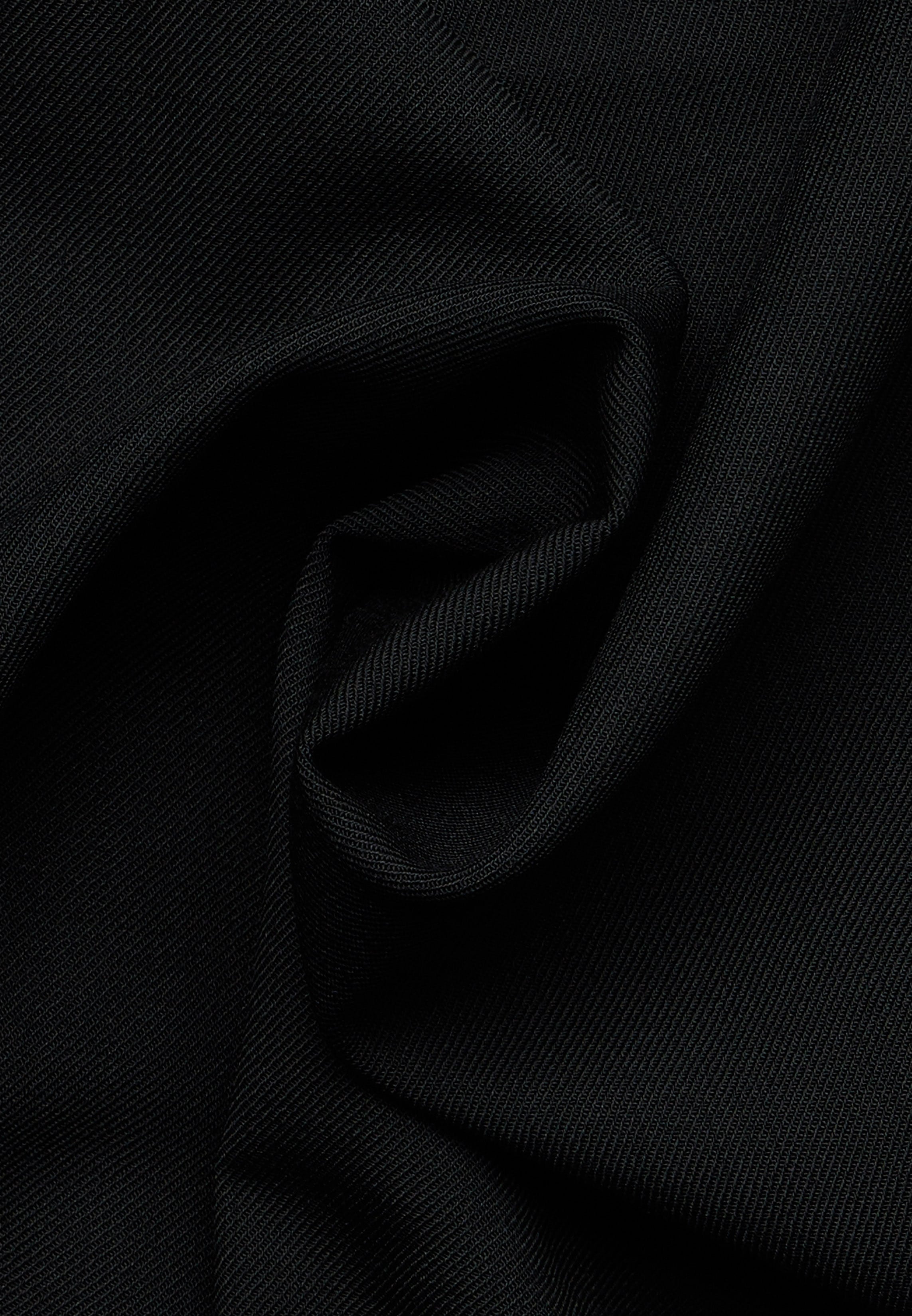 Blusenkleid in schwarz unifarben