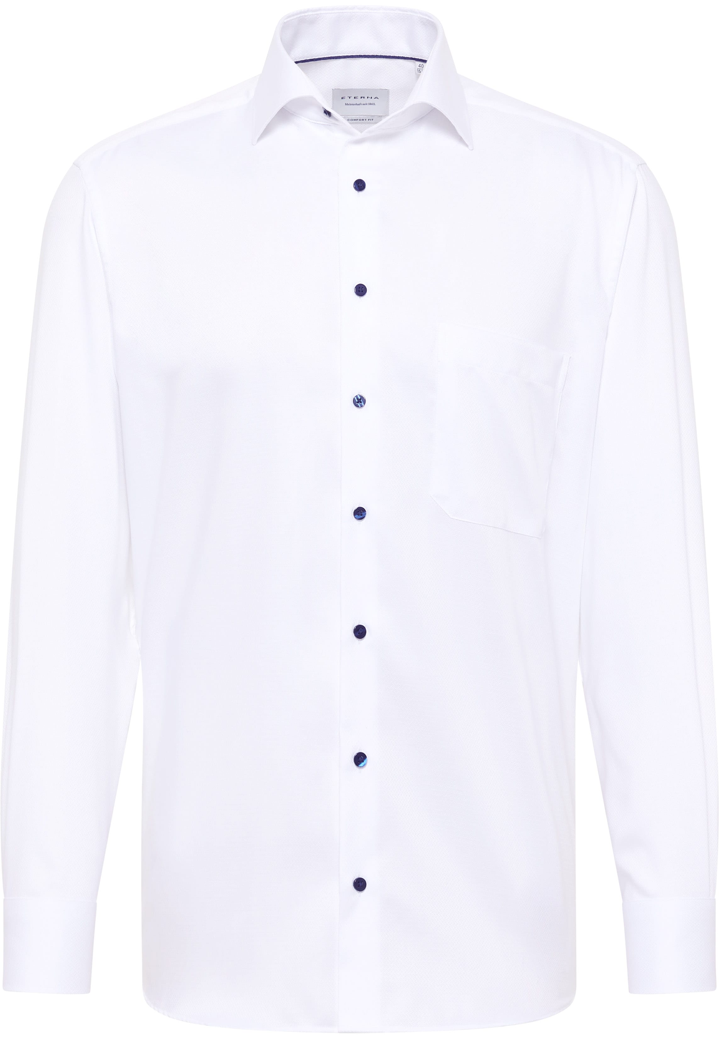 COMFORT FIT Shirt in white structured