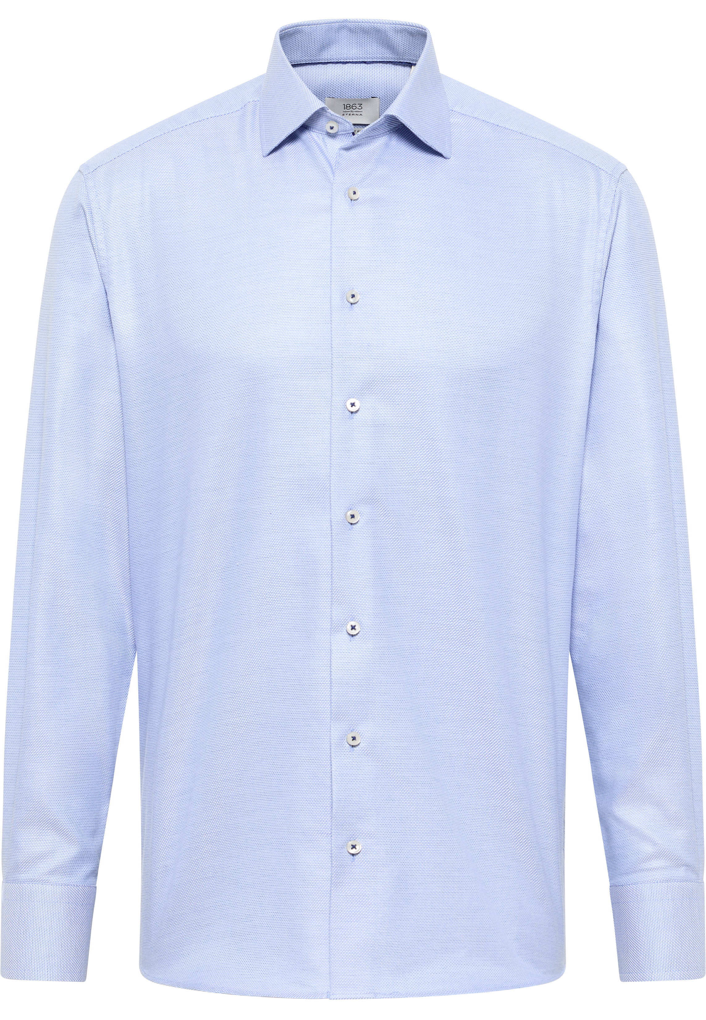 COMFORT FIT Shirt in light blue structured