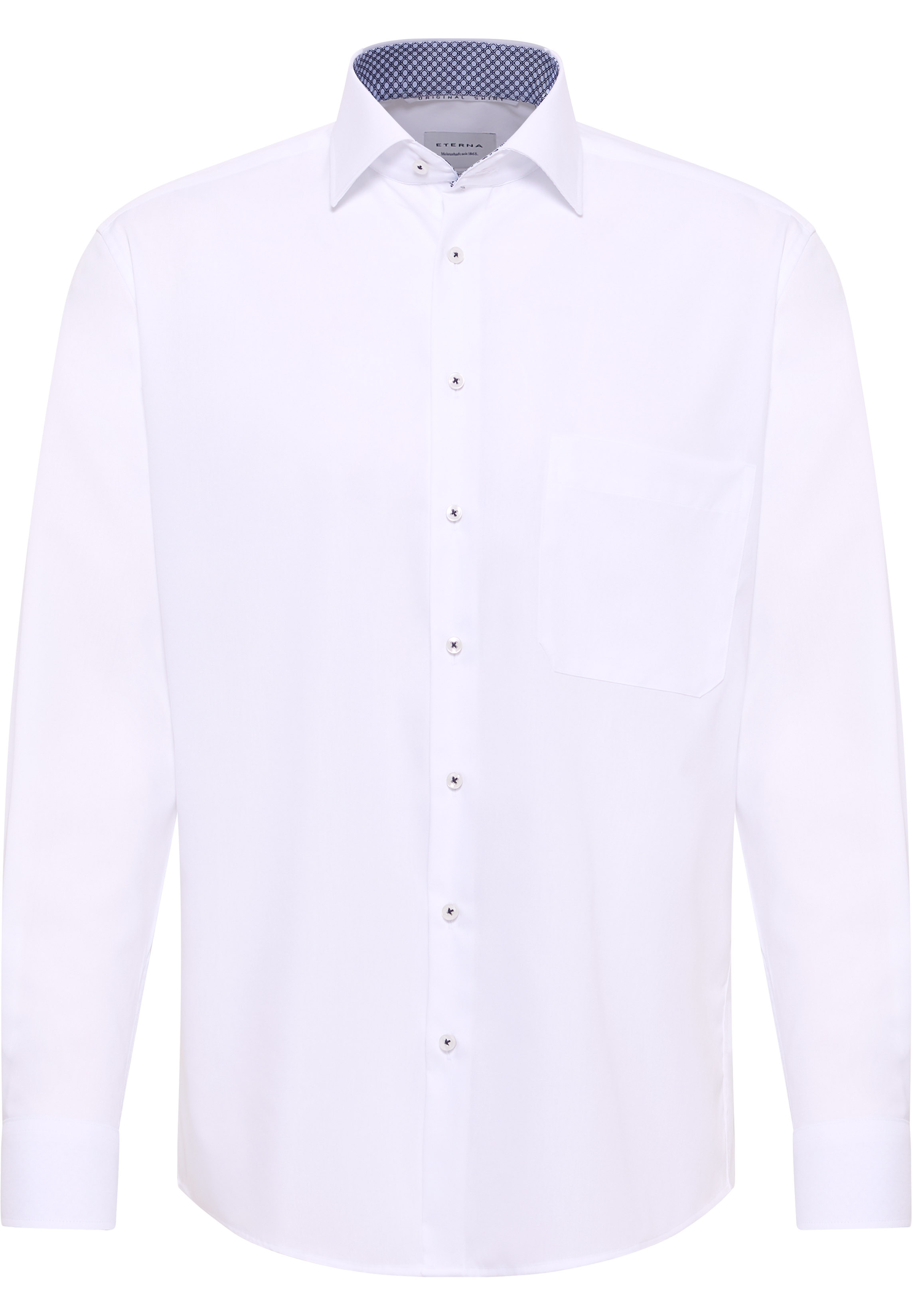 COMFORT FIT Original Shirt in wit vlakte