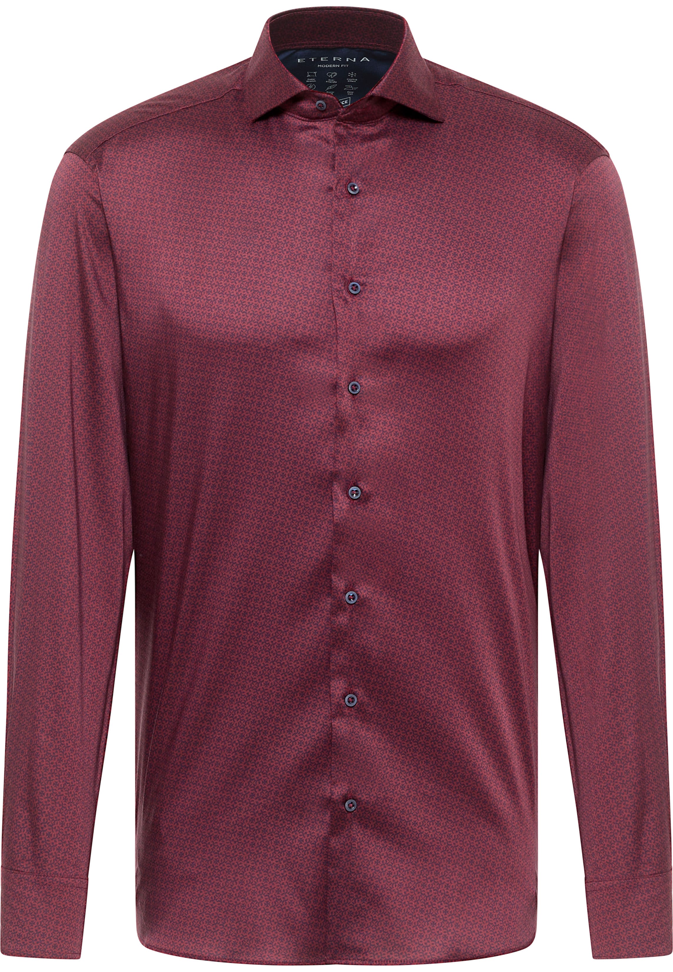 MODERN FIT Performance Shirt in red printed