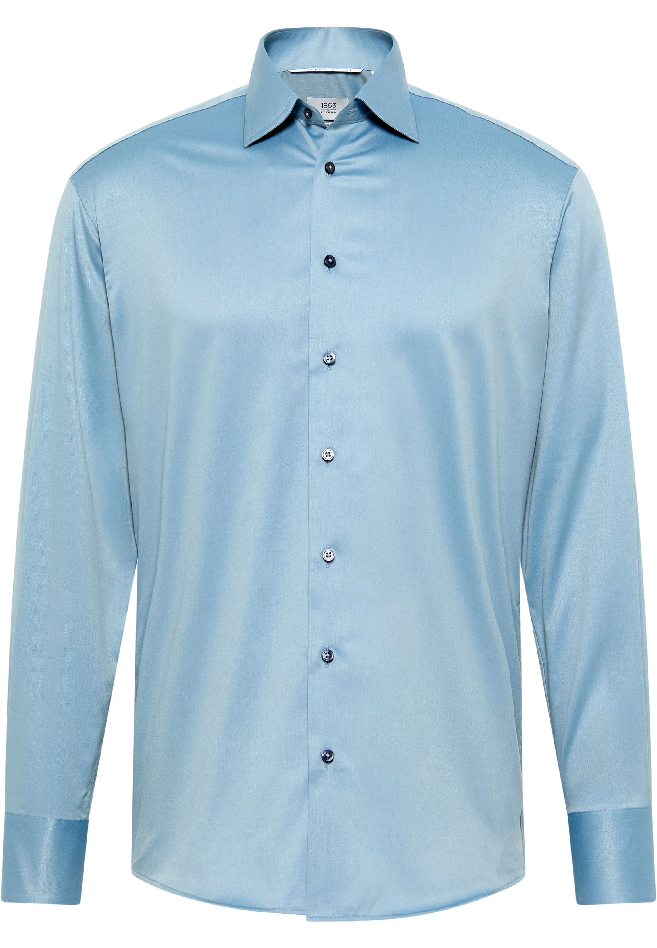 MODERN FIT Luxury Shirt in leave unifarben