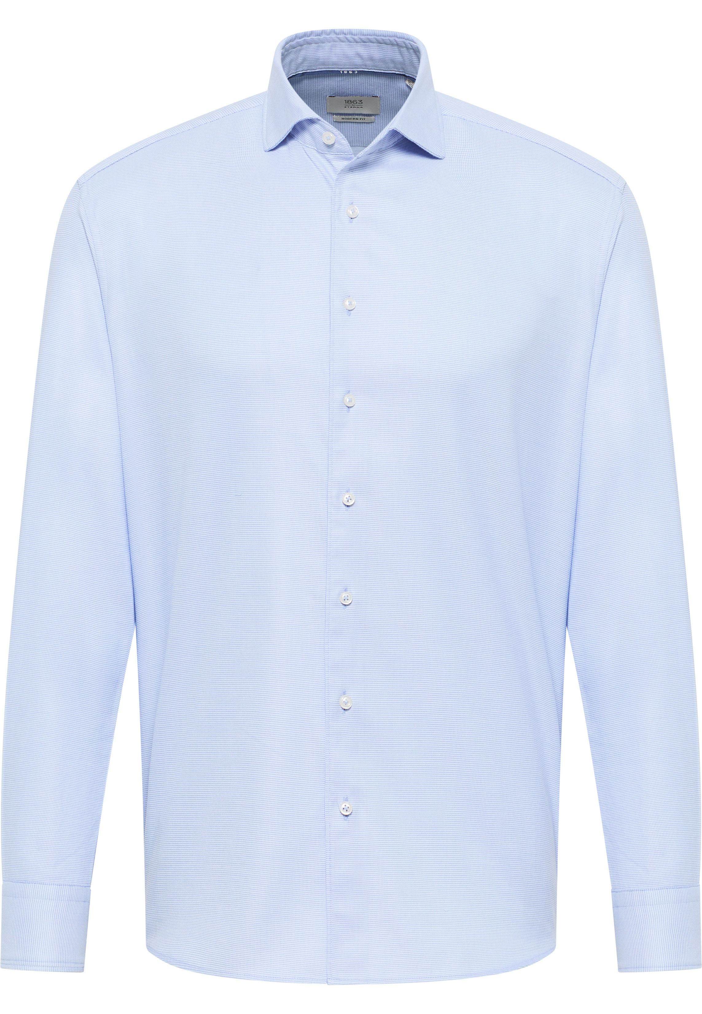 MODERN FIT Chemise bleu clair structuré