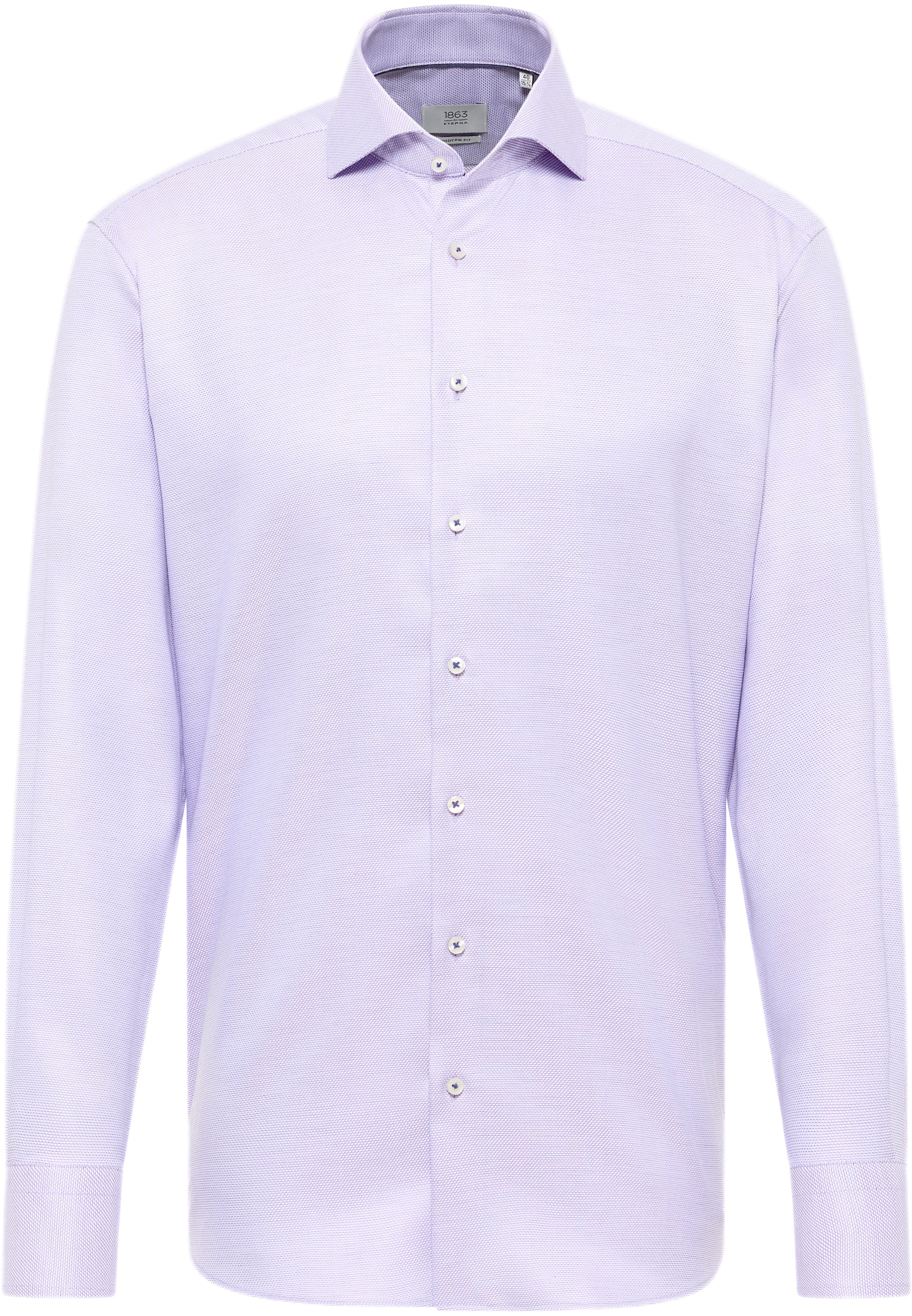 MODERN FIT Hemd in orchid strukturiert