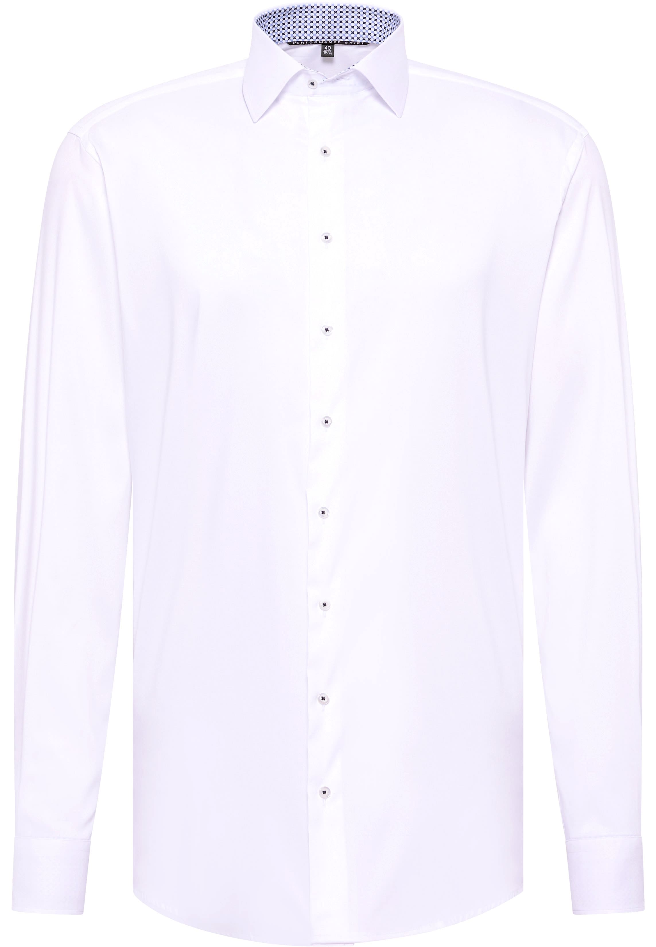 MODERN FIT Performance Shirt in white plain