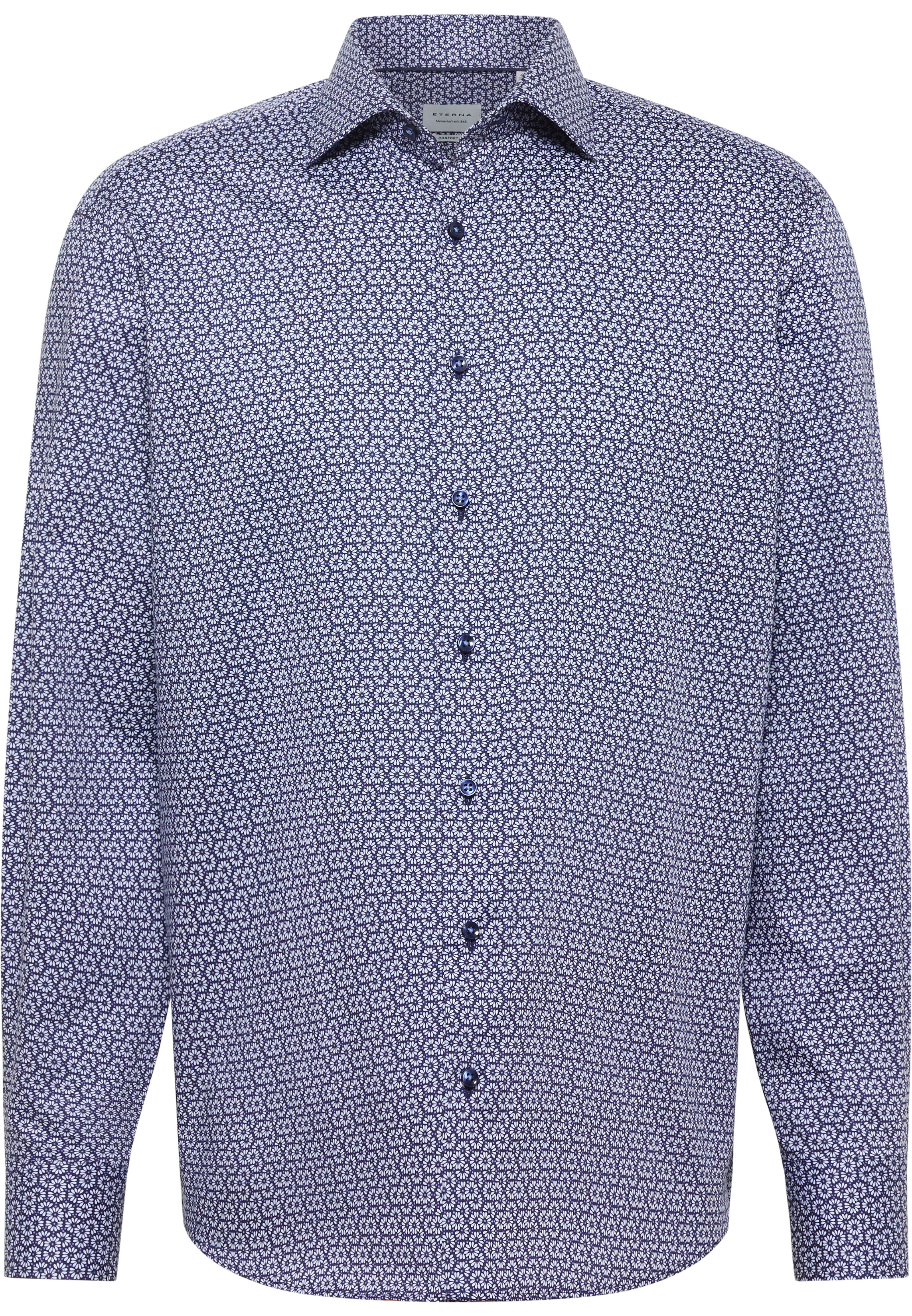 COMFORT FIT Shirt in blue printed