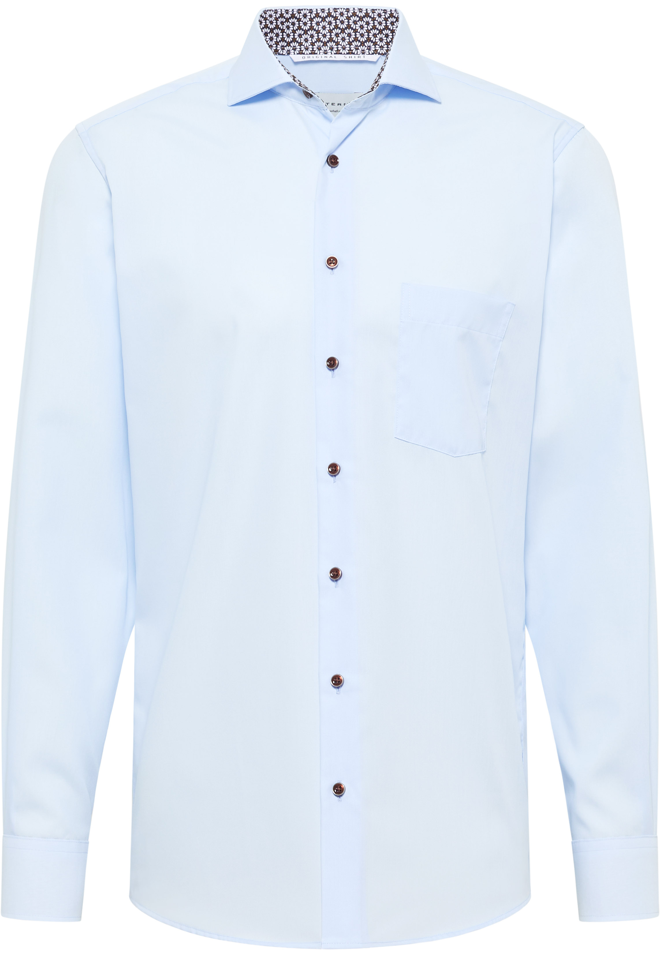 MODERN FIT Original Shirt in light blue plain