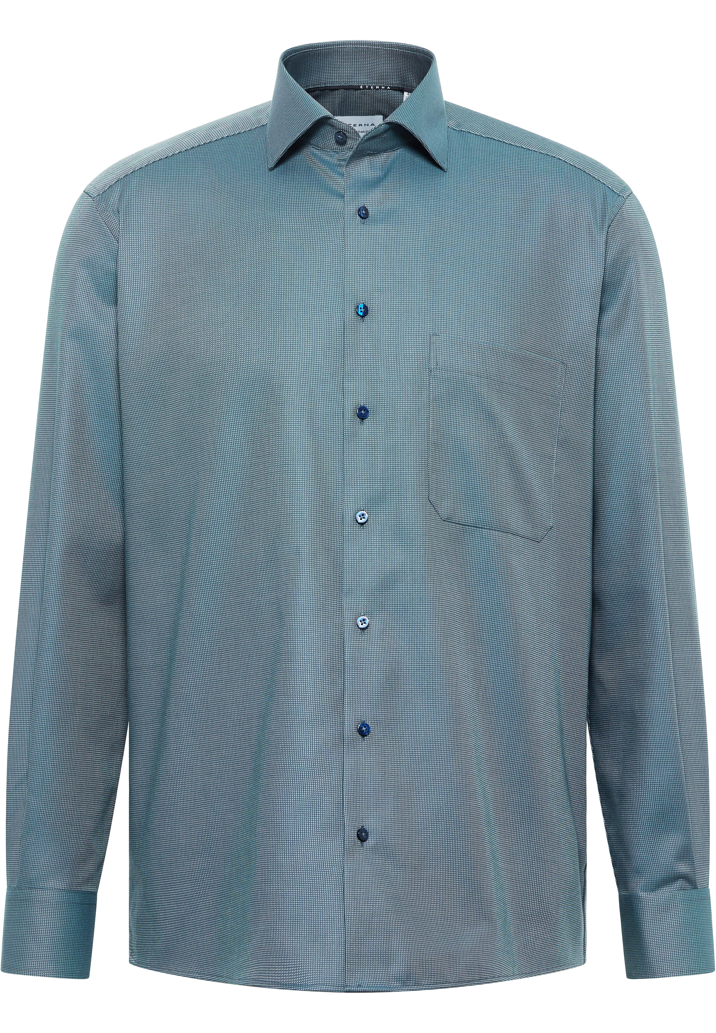 COMFORT FIT Shirt in sage green structured