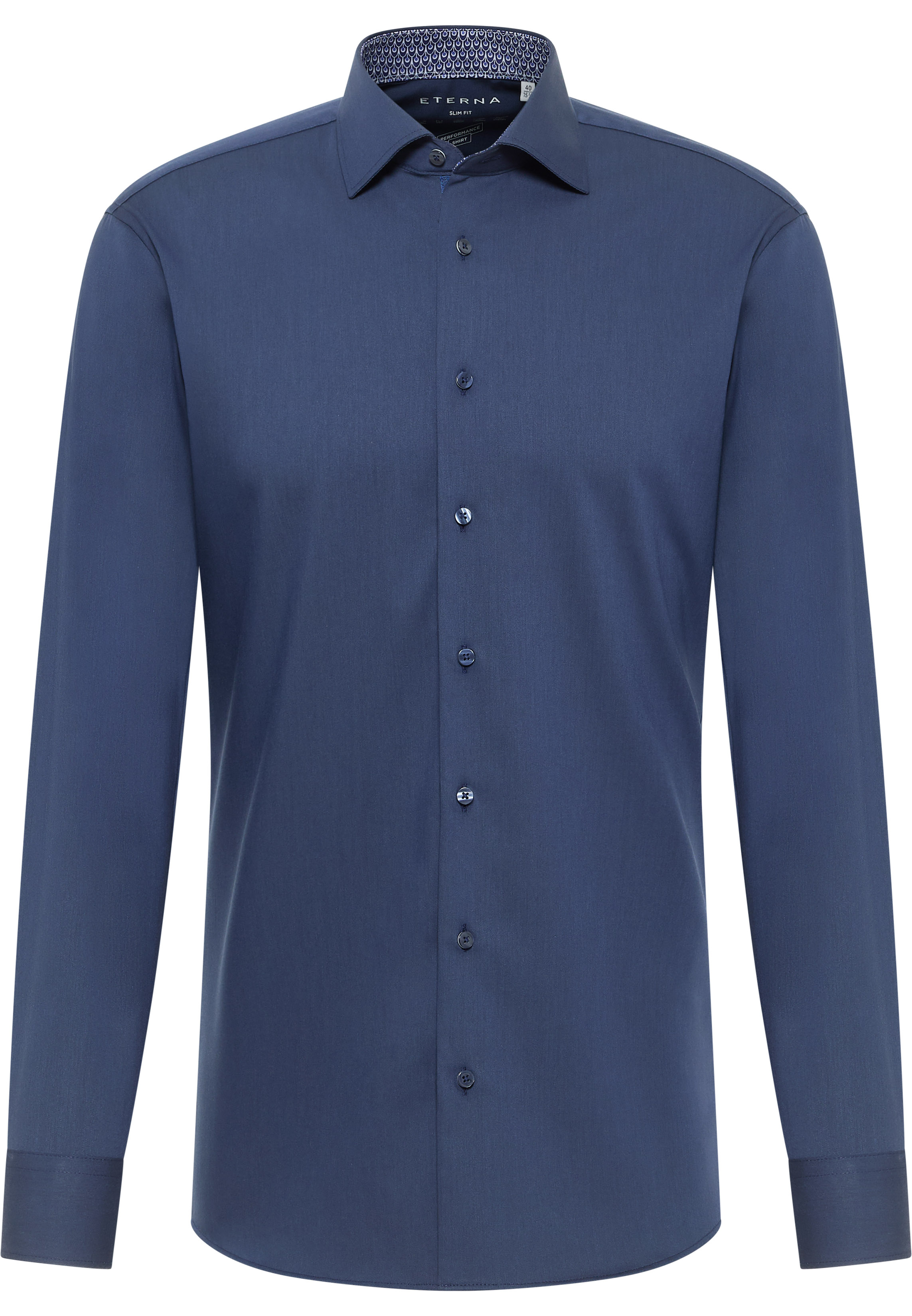 SLIM FIT Performance Shirt in navy unifarben