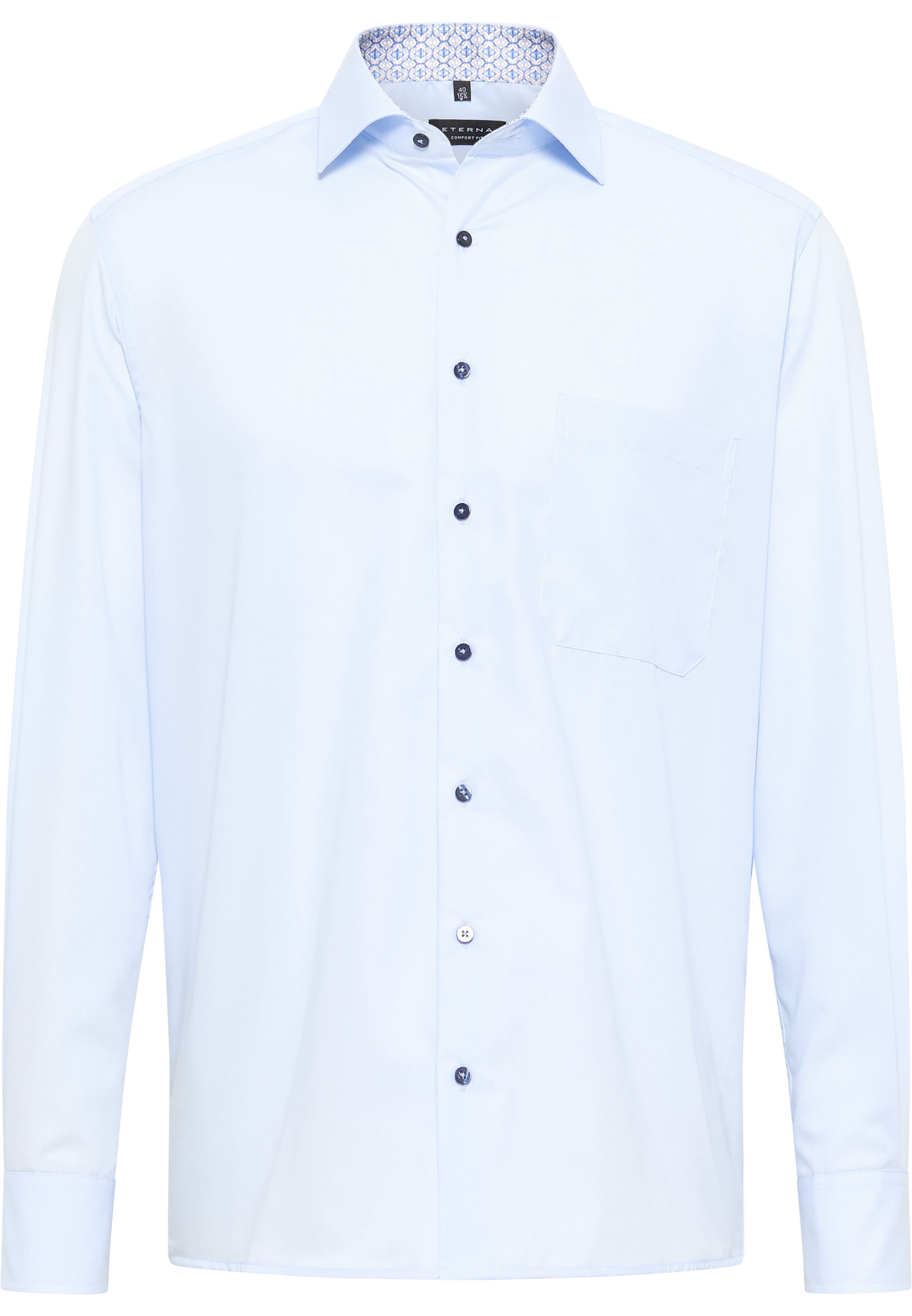 COMFORT FIT Shirt in sky blue plain