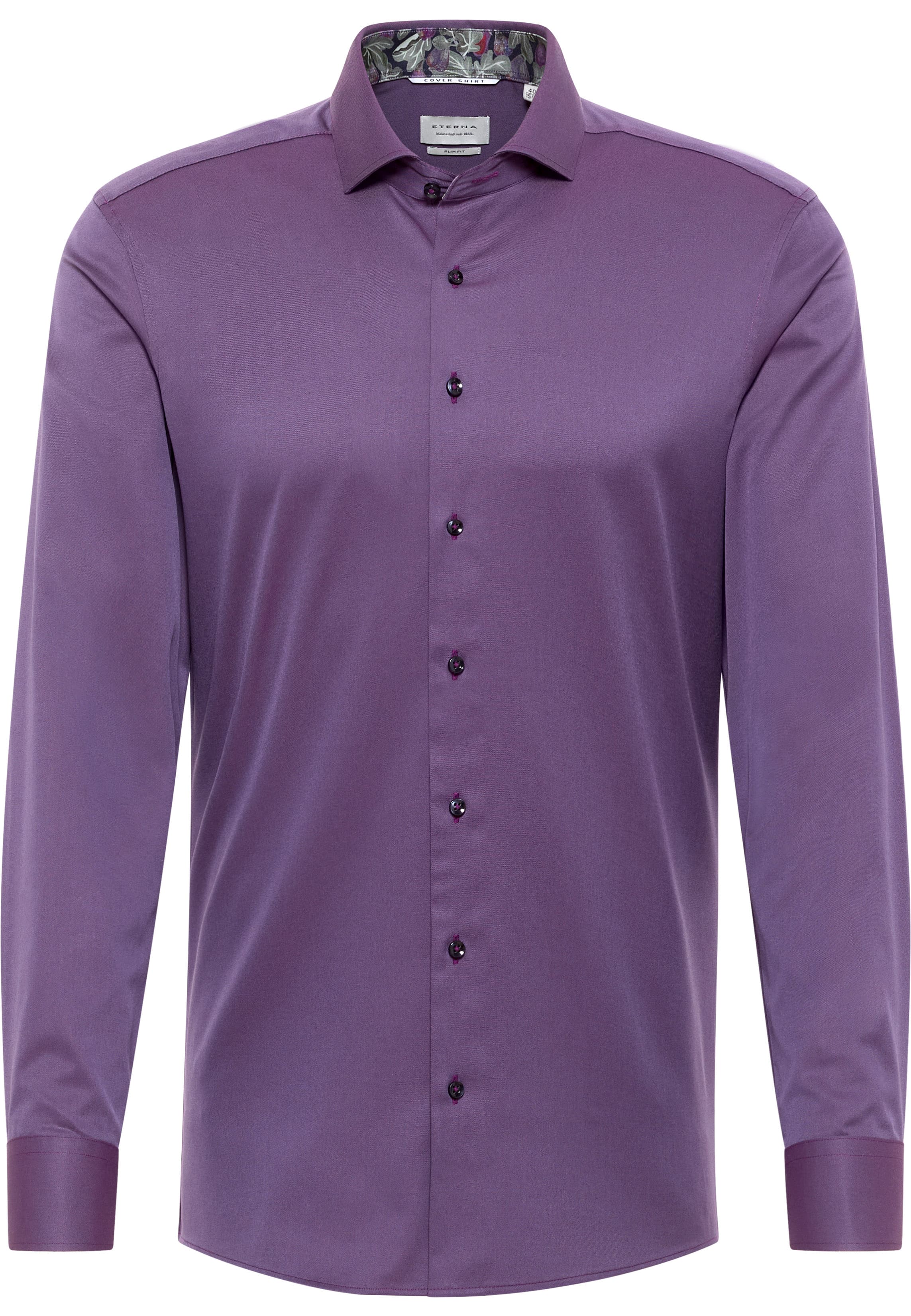 SLIM FIT Cover Shirt lila uni