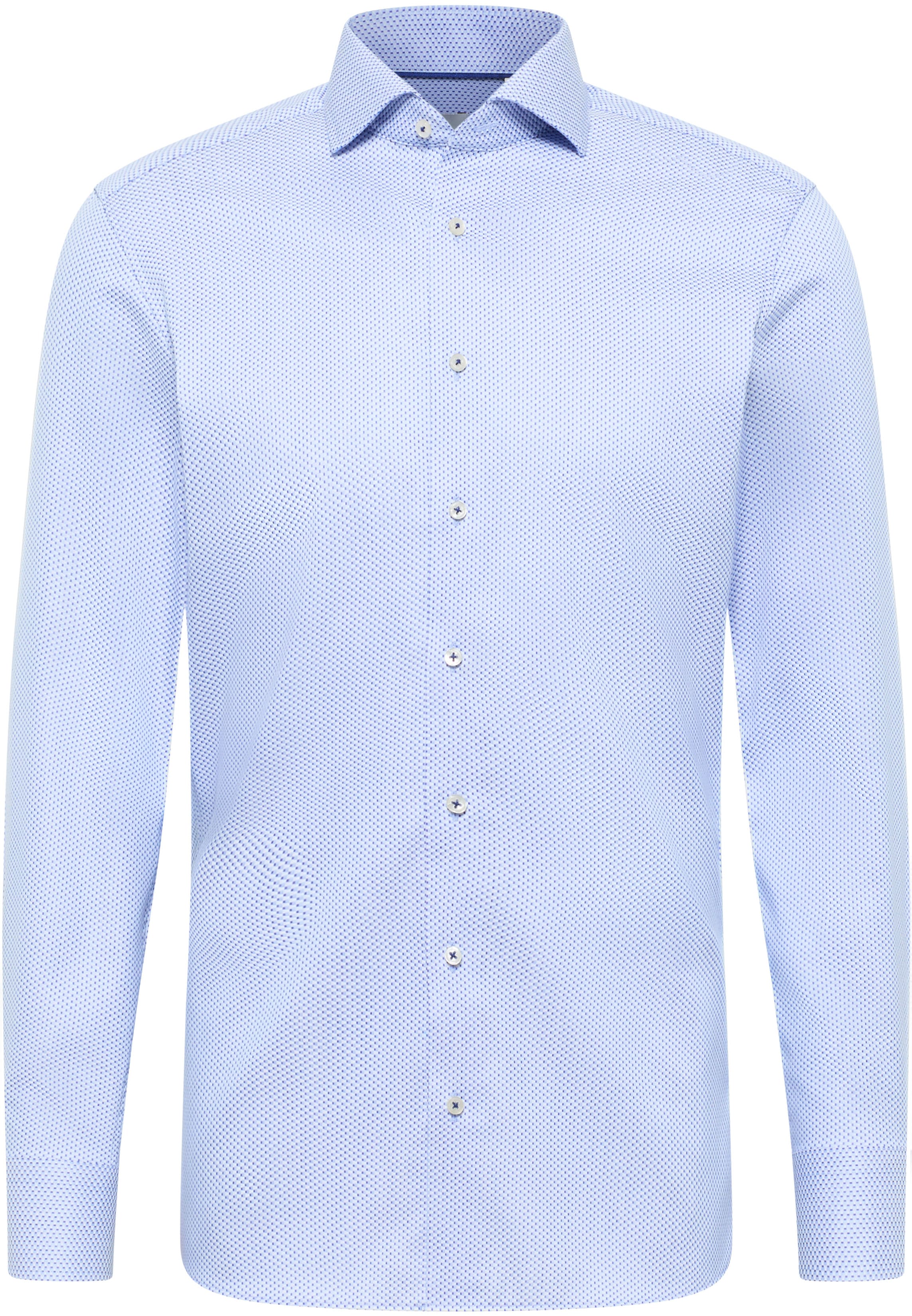 SLIM FIT Shirt in light blue structured